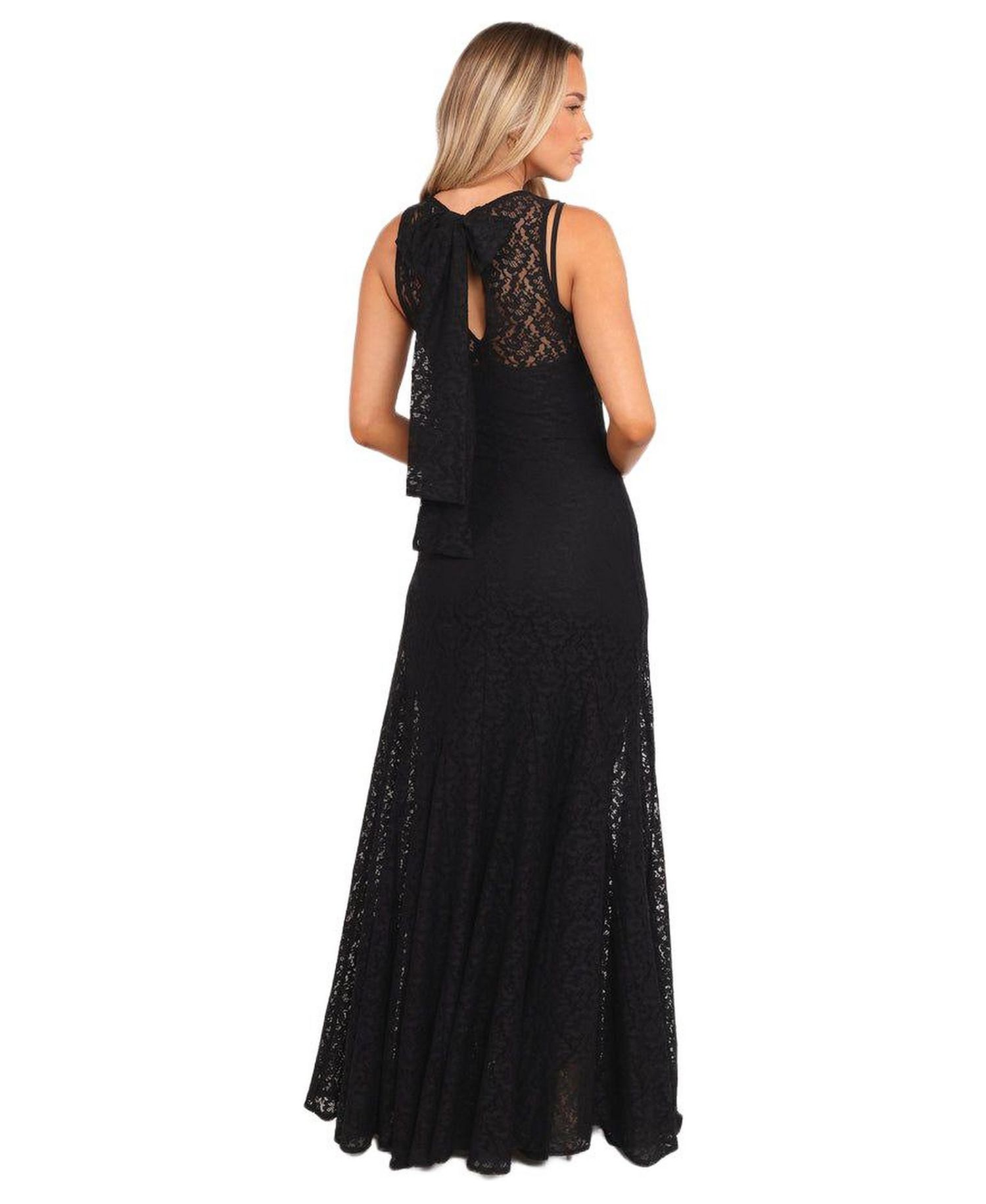 Women's Keani Maxi Dress - Black Lace