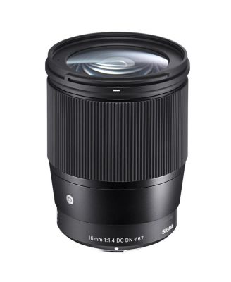 16mm f/1.4 DC DN Contemporary Lens for Micro Four Thirds, Black, Bundle with ProOptic 67mm Filter Kit, Flex Lens Shade, Cleaning Kit, Cap