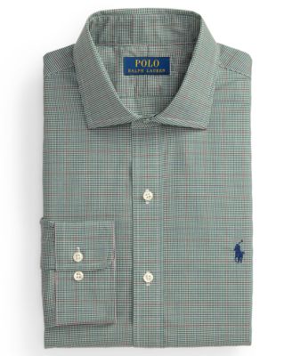 Men's Classic Fit Tattersall Poplin Dress Shirt