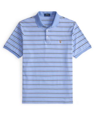 Men's Striped Short-Sleeves Polo Shirt