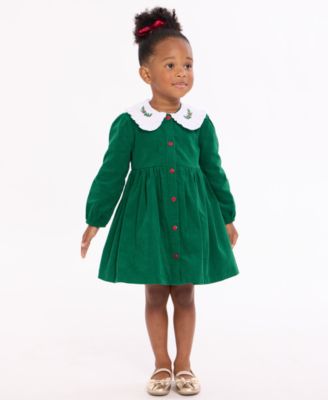 Baby Girls' Long-Sleeve Holly Collar Dress