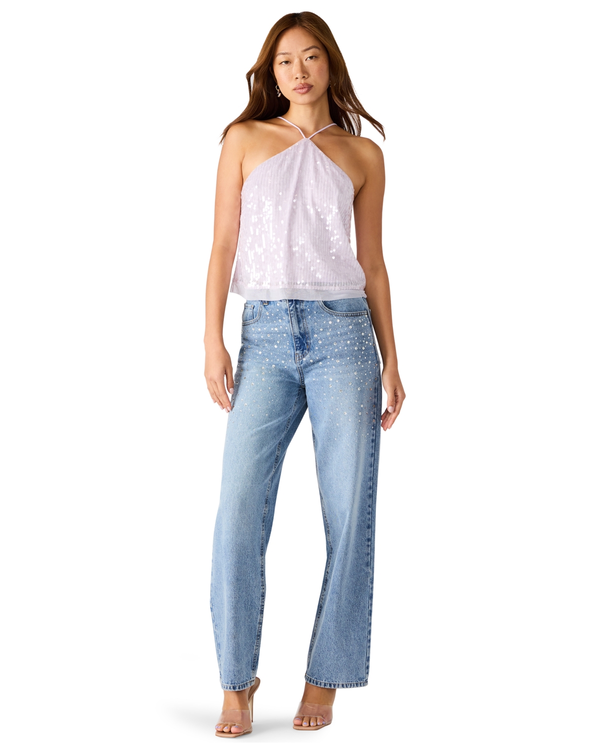 Bb Dakota Women's Taylor Straight Fit Jeans In Blue