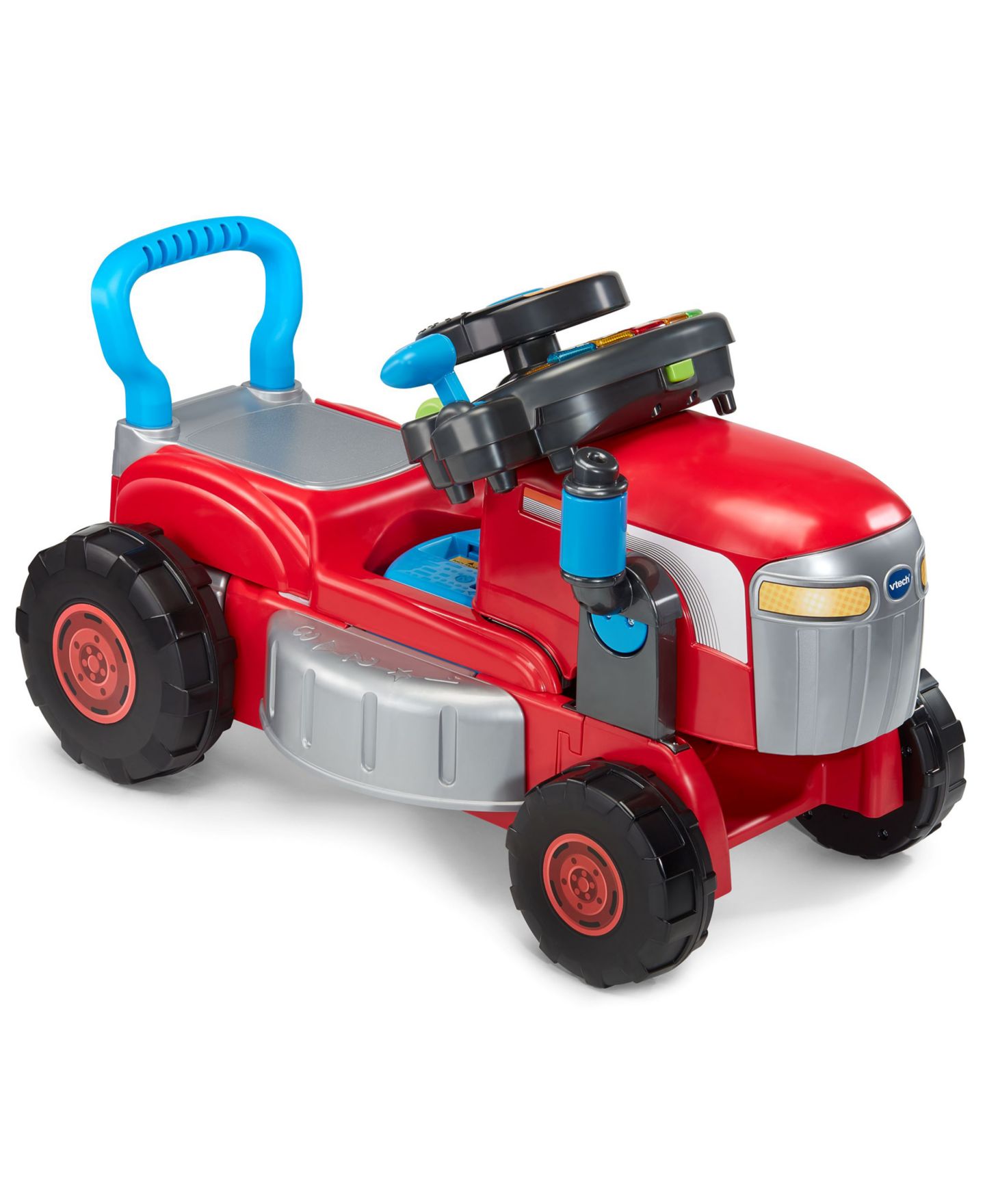 Детская игрушка VTech Get Growing 3-in-1 Ride-On Tractor & Lawn Mower, Ages 12-36 Months — фото 1