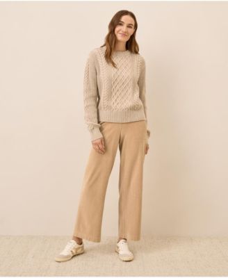 Women's Cable Knit Crew Sweater