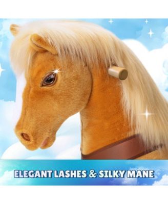 Model Y Light Brown Horse Rideable Toy for Age 4-7