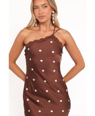 Women's Anika Maxi Dress - Brown Polka Dot