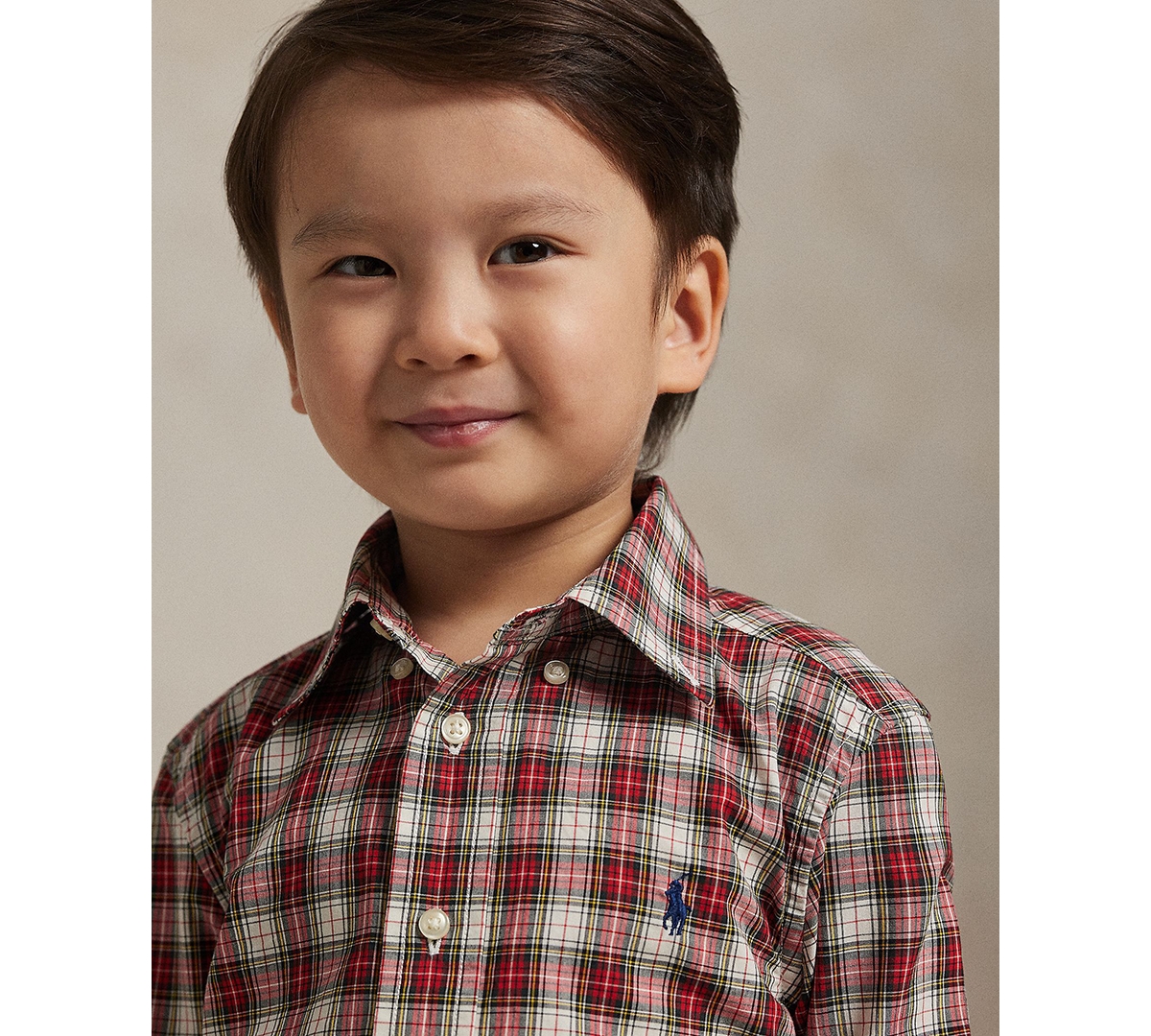 Polo Ralph Lauren Boys 2-7 Plaid Cotton Poplin Shirt