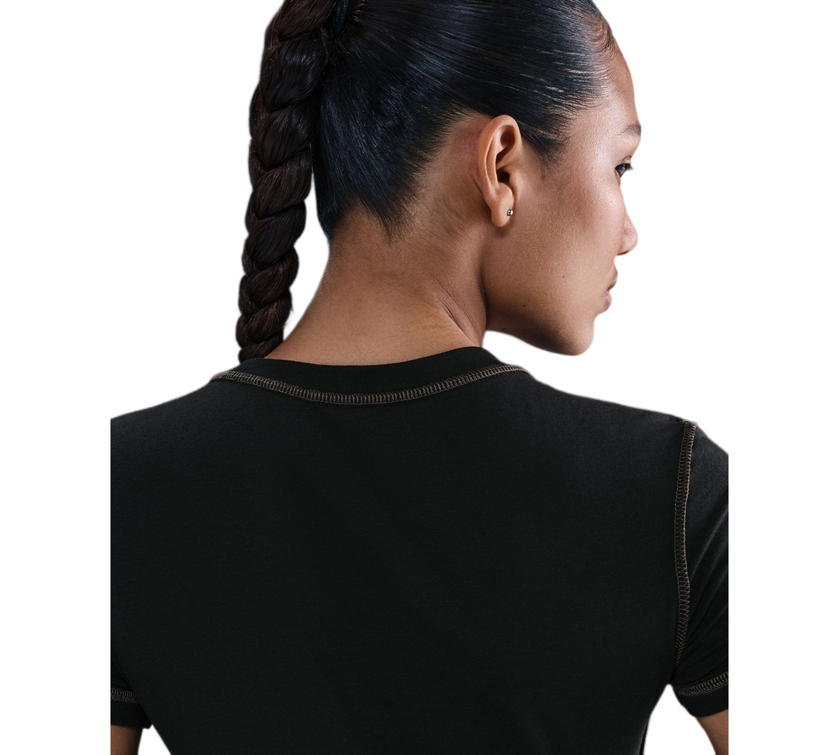 Nike Sportswear Women's Short Sleeve Cropped Top In Black