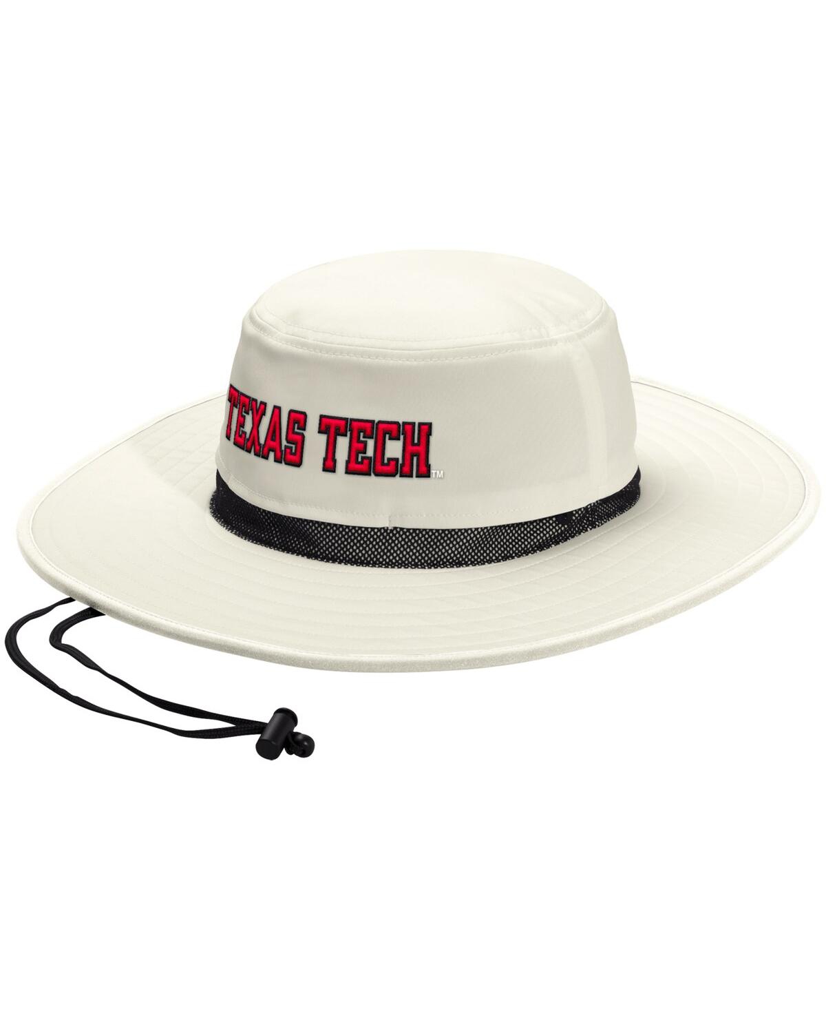 Adidas Originals Men's And Women's Cream Texas Tech Red Raiders Wide Brim Boonie Bucket Hat In White