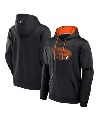 Fanatics - Men's Black Oregon State Beavers Defender Dot Faded Primary Pullover Hoodie