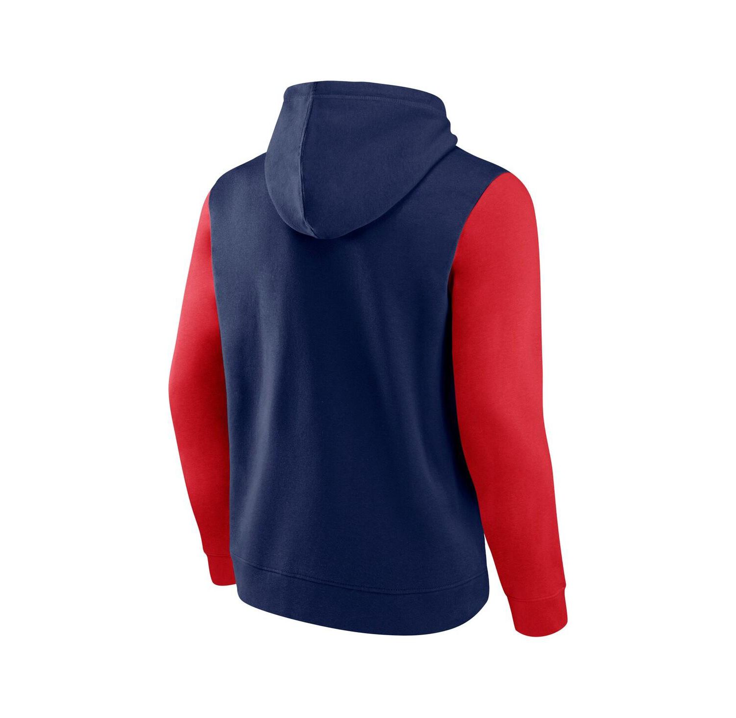 Men's Navy New Orleans Pelicans Outline Color Block Pullover Hoodie