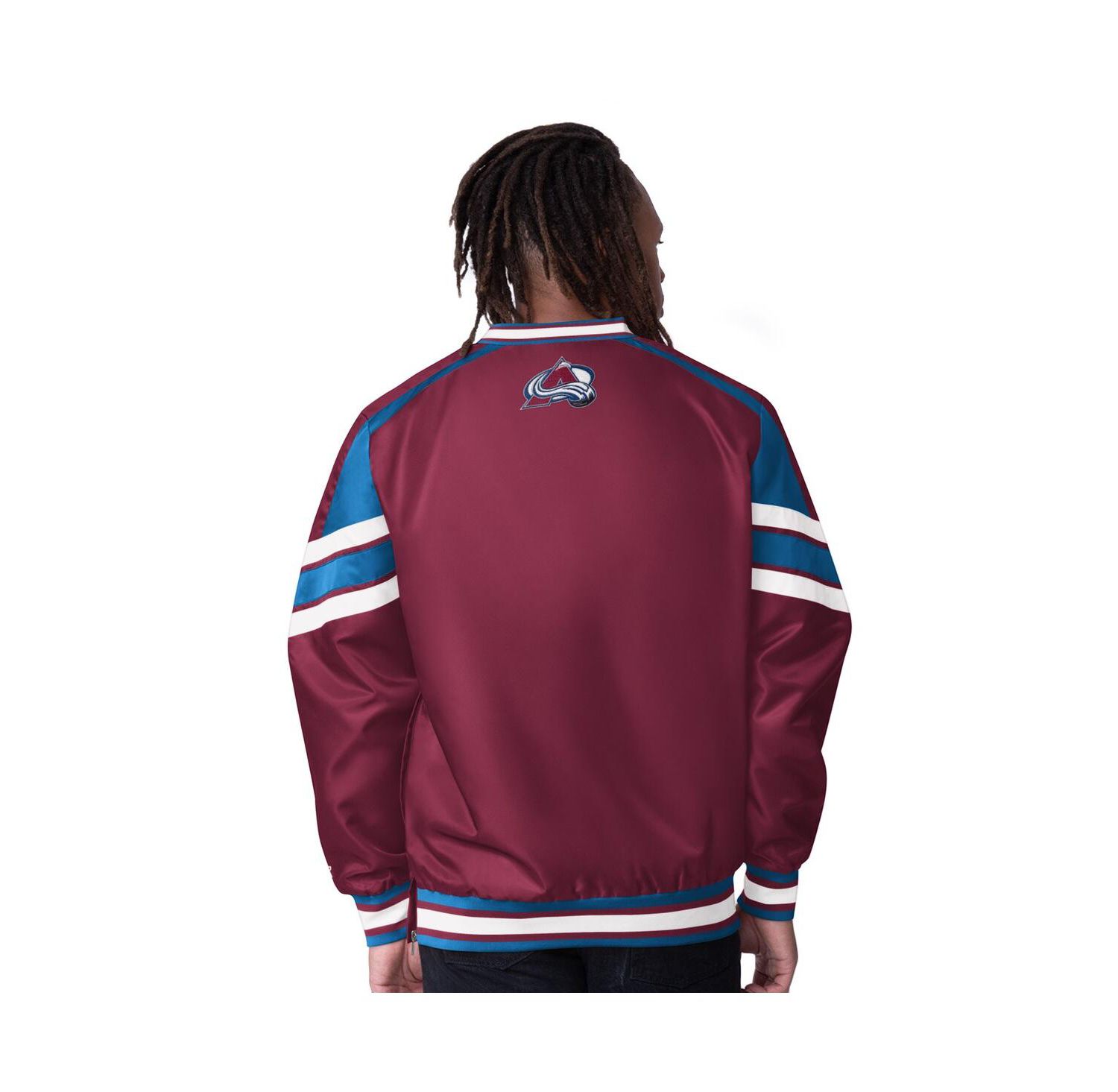 Men's Burgundy Colorado Avalanche Reliever V-Neck Pullover Jacket