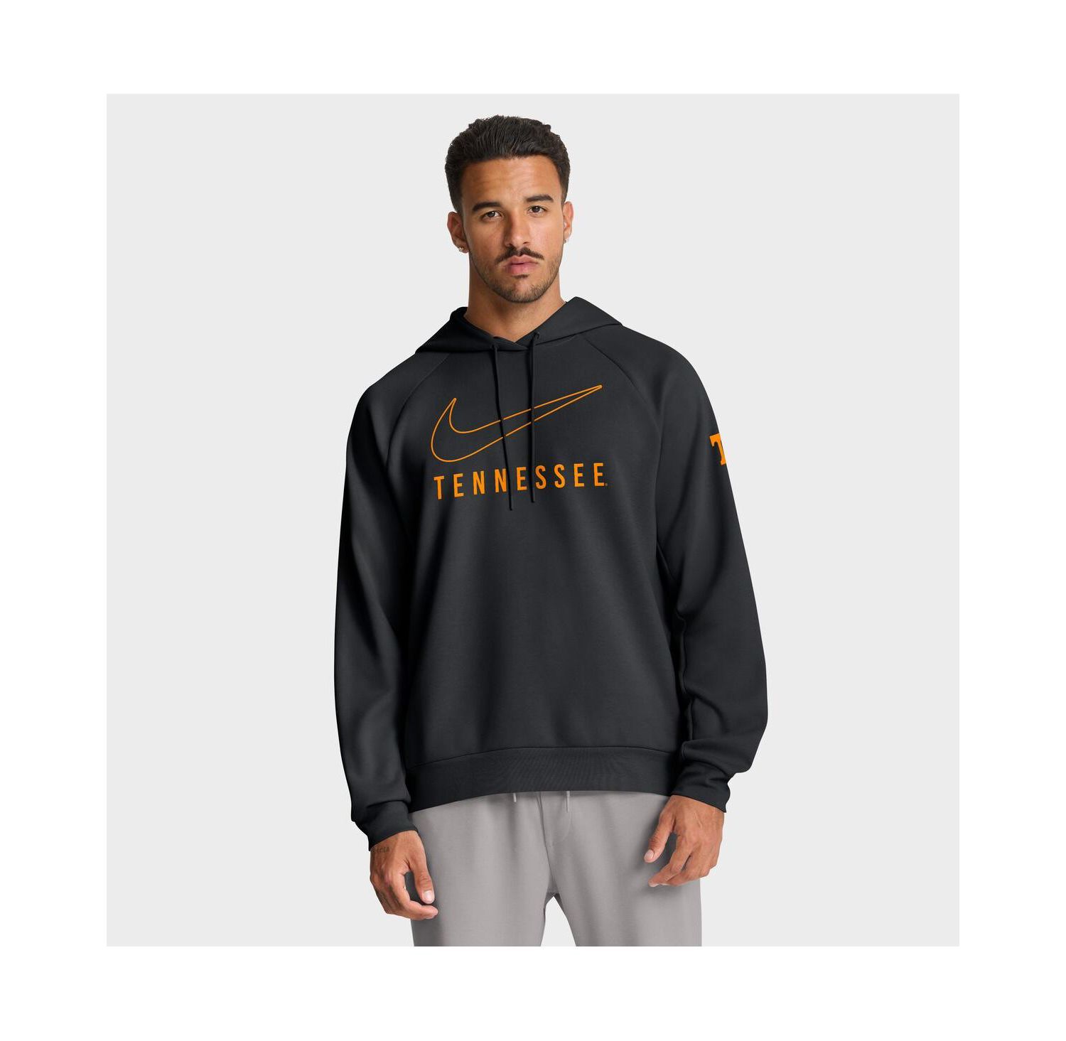 Men's Black Tennessee Volunteers Premium Raglan Dri-FIT Hoodie