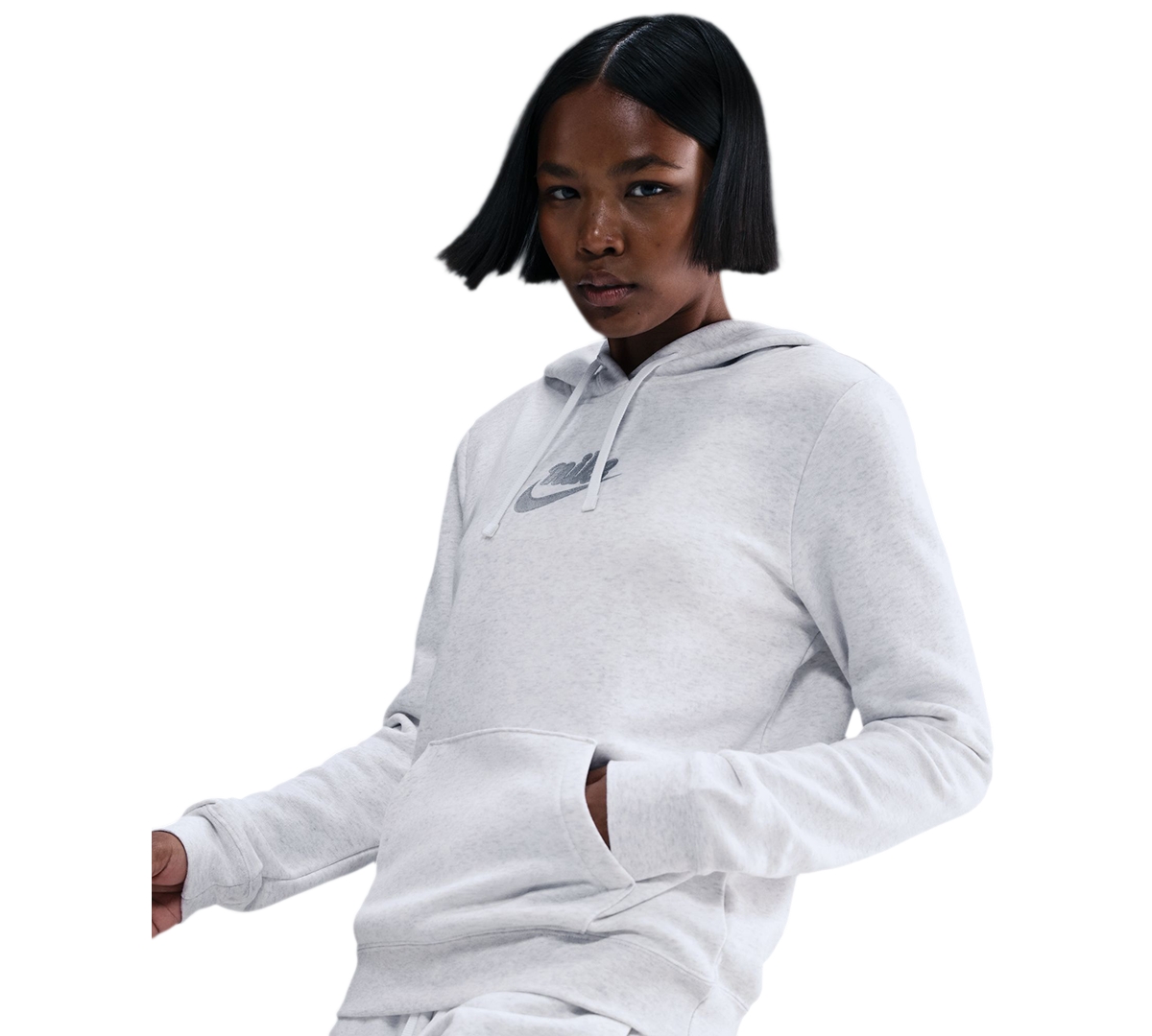 Nike Sportswear Women's Long Sleeve Pull-on Hoodie In White