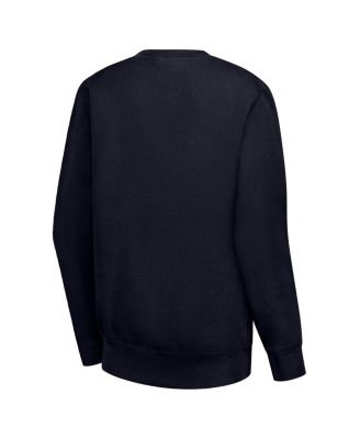 Women's Navy Oklahoma City Thunder Collage Team Graphic Fleece Pullover Sweatshirt