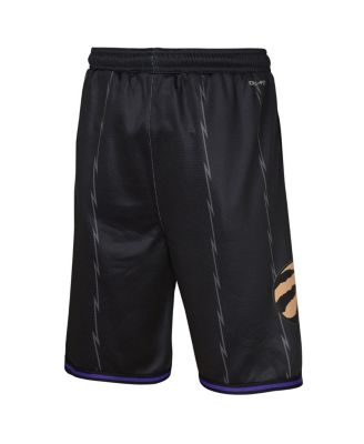 Big Boys and Girls Black Toronto Raptors 2024/25 City Edition Swingman Performance Shorts