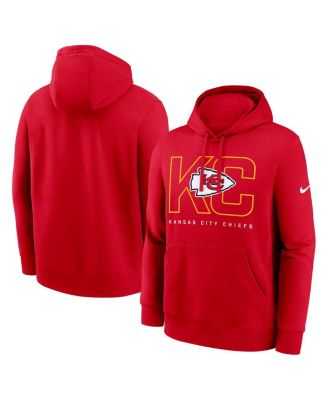 Nike - Men's Red Kansas City Chiefs Busted Play Club Fleece Pullover Hoodie