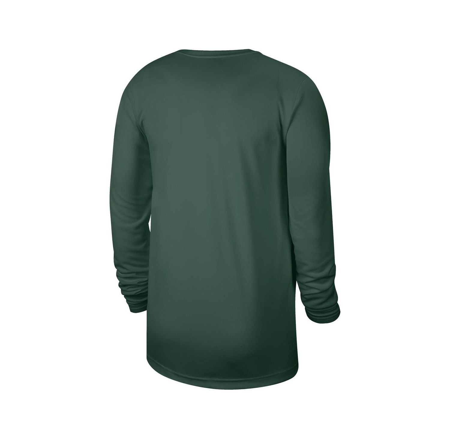 Men's Hunter Green Milwaukee Bucks 2025/26 On-Court Flare Performance Practice Long Sleeve T-Shirt