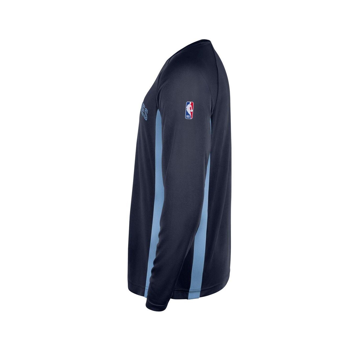 Men's Navy Memphis Grizzlies 2025/26 Authentic Pre-Game Legend Dri-FIT Long Sleeve Shooting T-Shirt