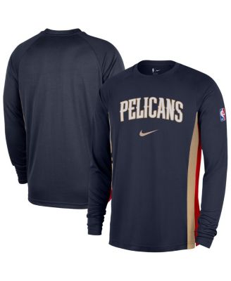 Nike - Men's Navy New Orleans Pelicans 2025/26 Authentic Pre-Game Legend Dri-FIT Long Sleeve Shooting Shirt