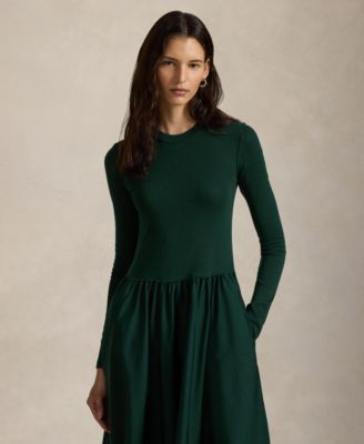 Women's Cotton Long-Sleeve Dress