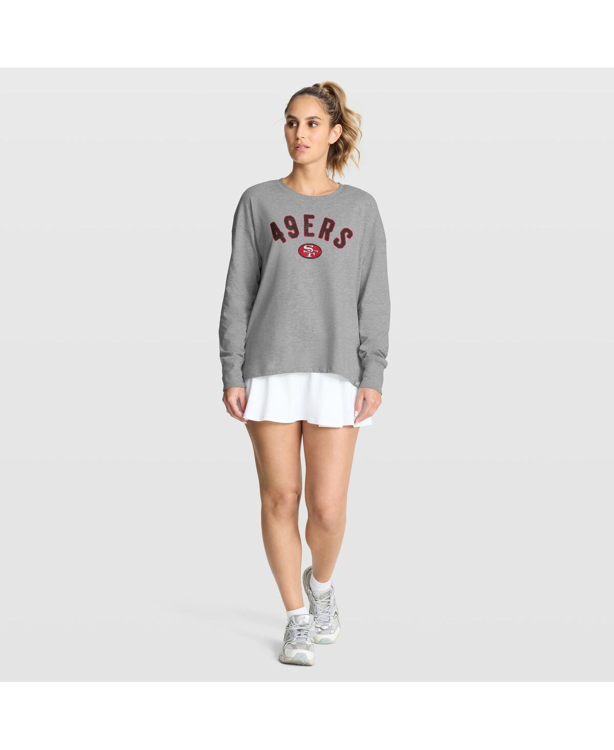 Fanatics Women's Heather Gray San Francisco 49ers Hometown Legacy Long Sleeve T-shirt In Gray