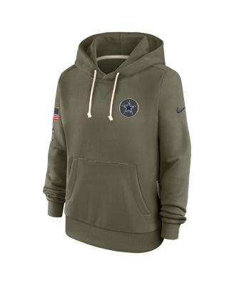 Women's Olive Dallas Cowboys 2025 Salute to Service Sideline Standard Issue Dri-FIT Hoodie