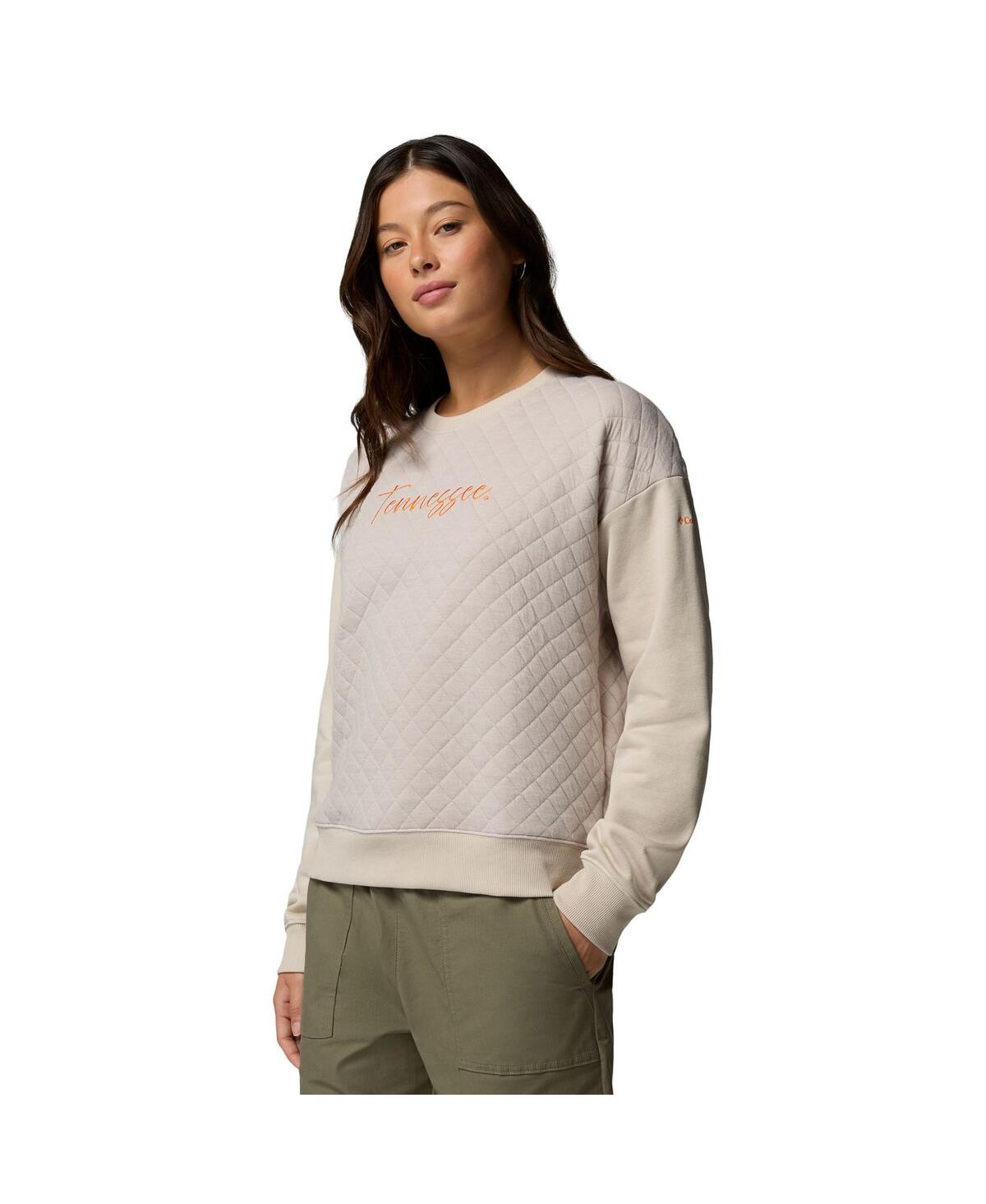 Columbia Women's Gray Tennessee Volunteers Collegiate Hart Mountain Quilted Sweatshirt In Gray