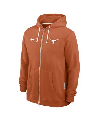 Men's Burnt Orange Texas Longhorns 2025 Sideline Standard Issue Dri-FIT Full-Zip Hoodie