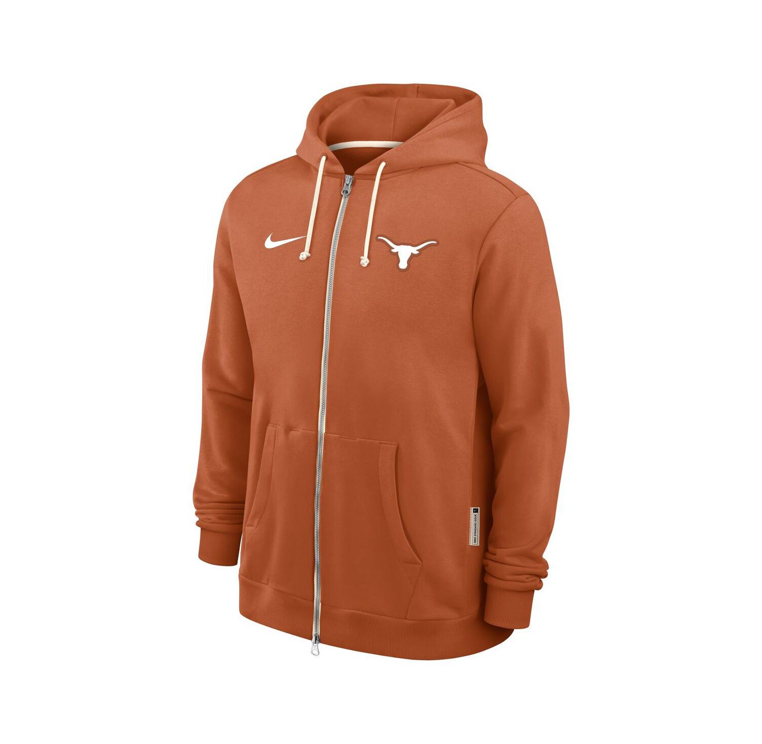 Men's Burnt Orange Texas Longhorns 2025 Sideline Standard Issue Dri-FIT Full-Zip Hoodie