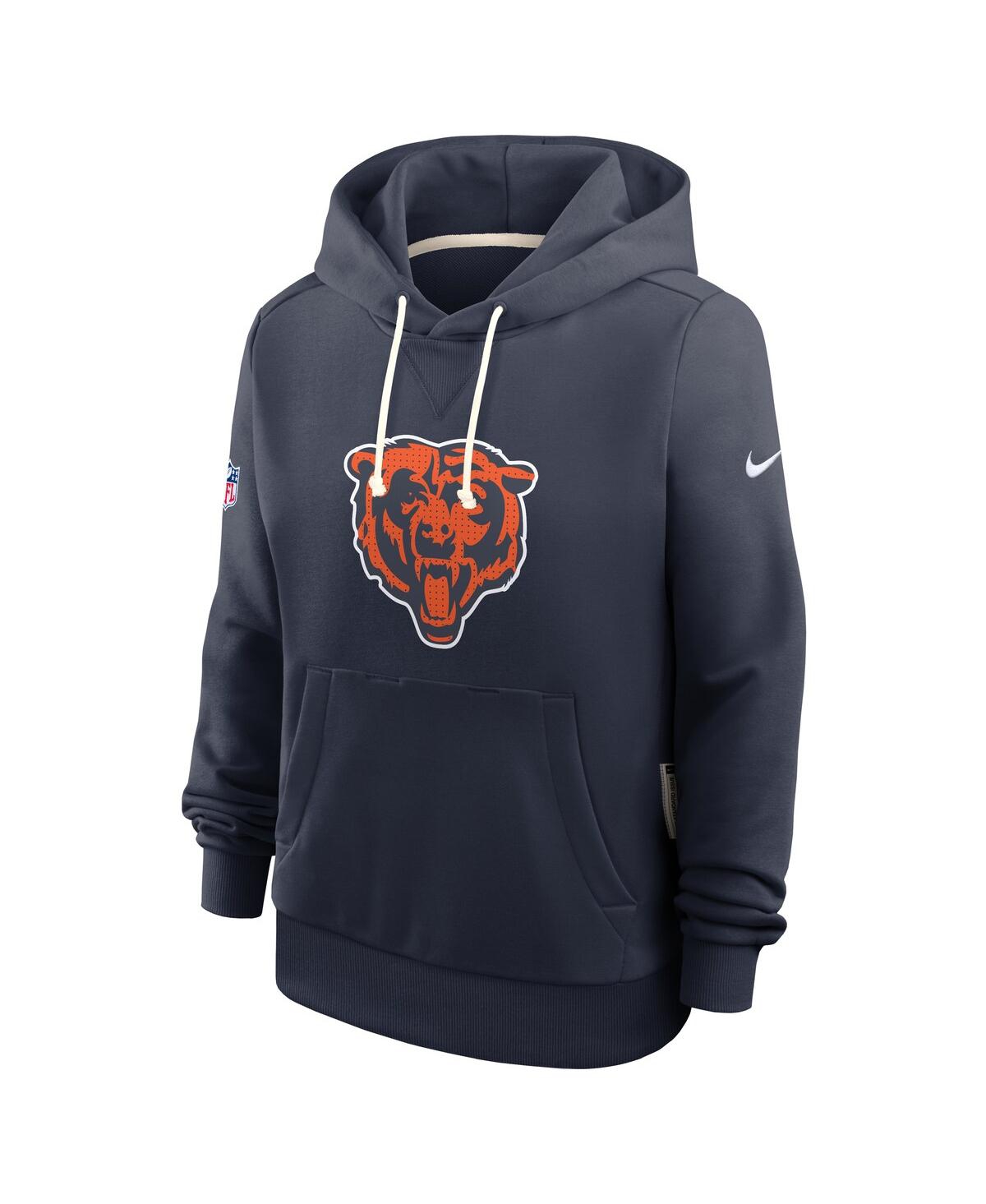 Nike Women's Navy Chicago Bears Sideline Standard Issueâ Initial Homeâ Dri-fit Hoodie In Blue
