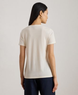 Women's Katlin Embroidered Crest Short Sleeve T-Shirt