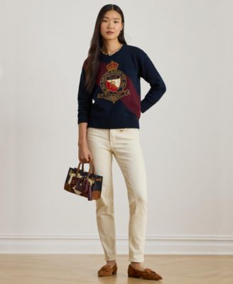 Women's Riednee Crest Combed Pull-On Sweater