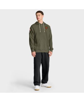 Men's Olive Washington Commanders 2025 Salute to Service Sideline Standard Issue Dri-FIT Hoodie