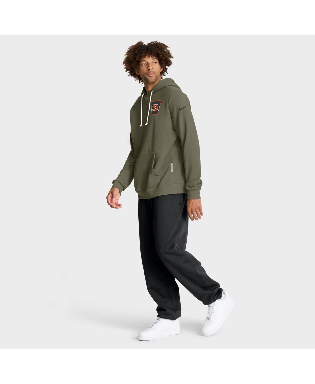 Nike Men's Olive Cincinnati Bengals Big Tall 2025 Salute to Service Sideline Dominant Force Dri-fit Hoodie