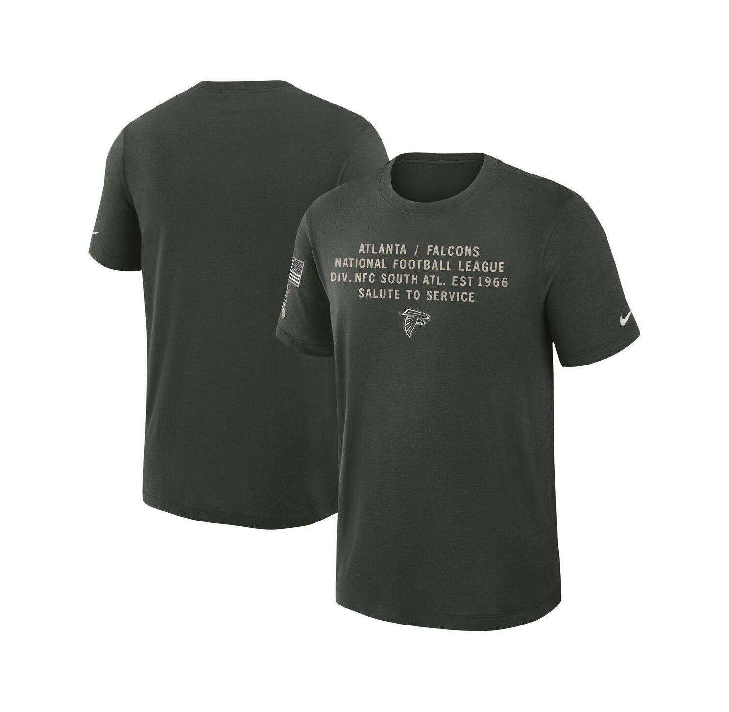 Men's Dark Green Atlanta Falcons 2025 Salute to Service Sideline Slub Dri-FIT T-Shirt
