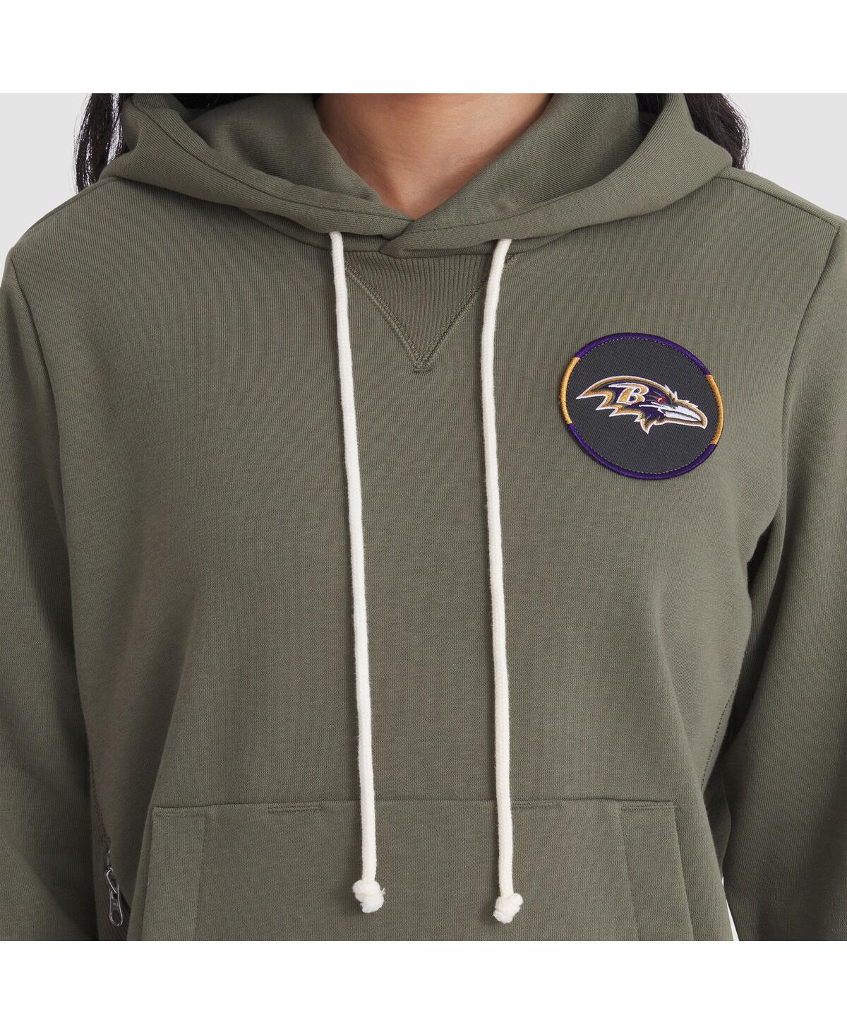 Nike Women's Olive Baltimore Ravens 2025 Salute to Service Sideline Standard Issue Dri-fit Hoodie