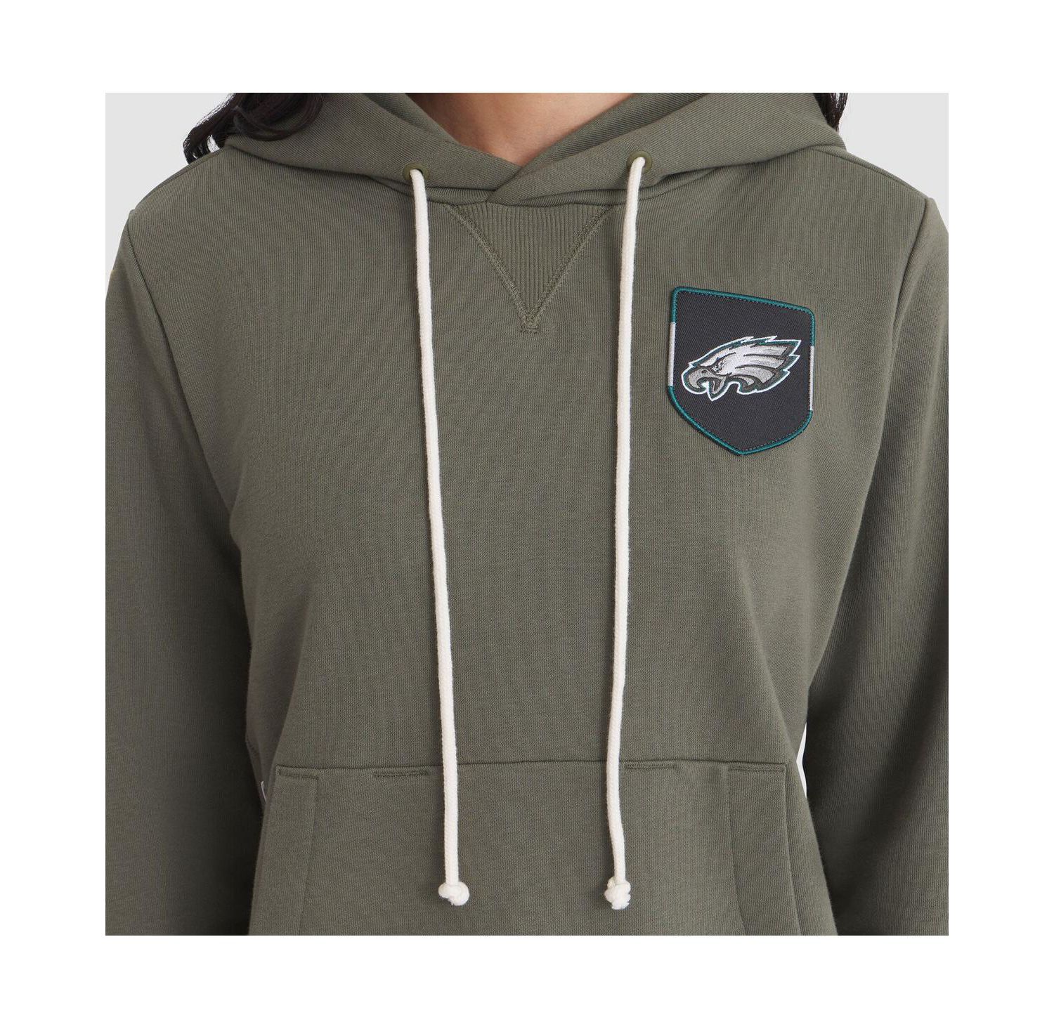 Women's Olive Philadelphia Eagles 2025 Salute to Service Sideline Standard Issue Dri-FIT Hoodie