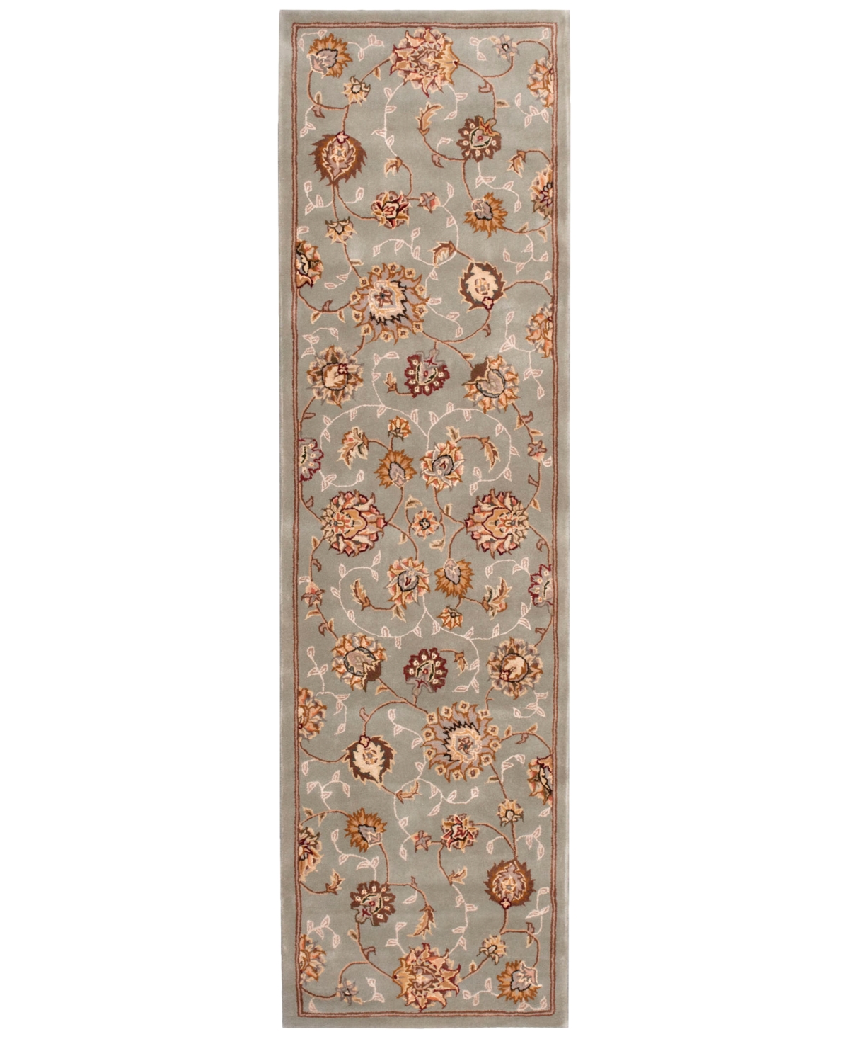 Closeout! Nourison Home Wool and Silk 2000 2360 2'6in x 12' Runner Rug - Aqua