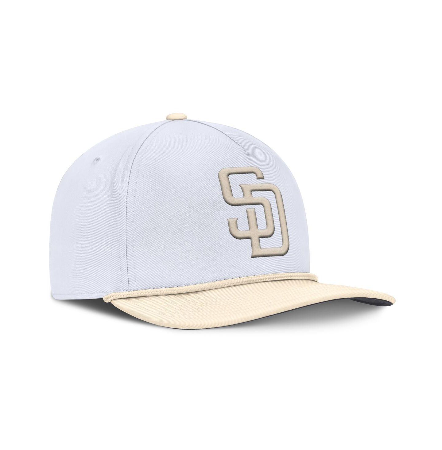 Мужская кепка Nike White/Cream San Diego Padres Pro Performance Snapback Hat — фото 3