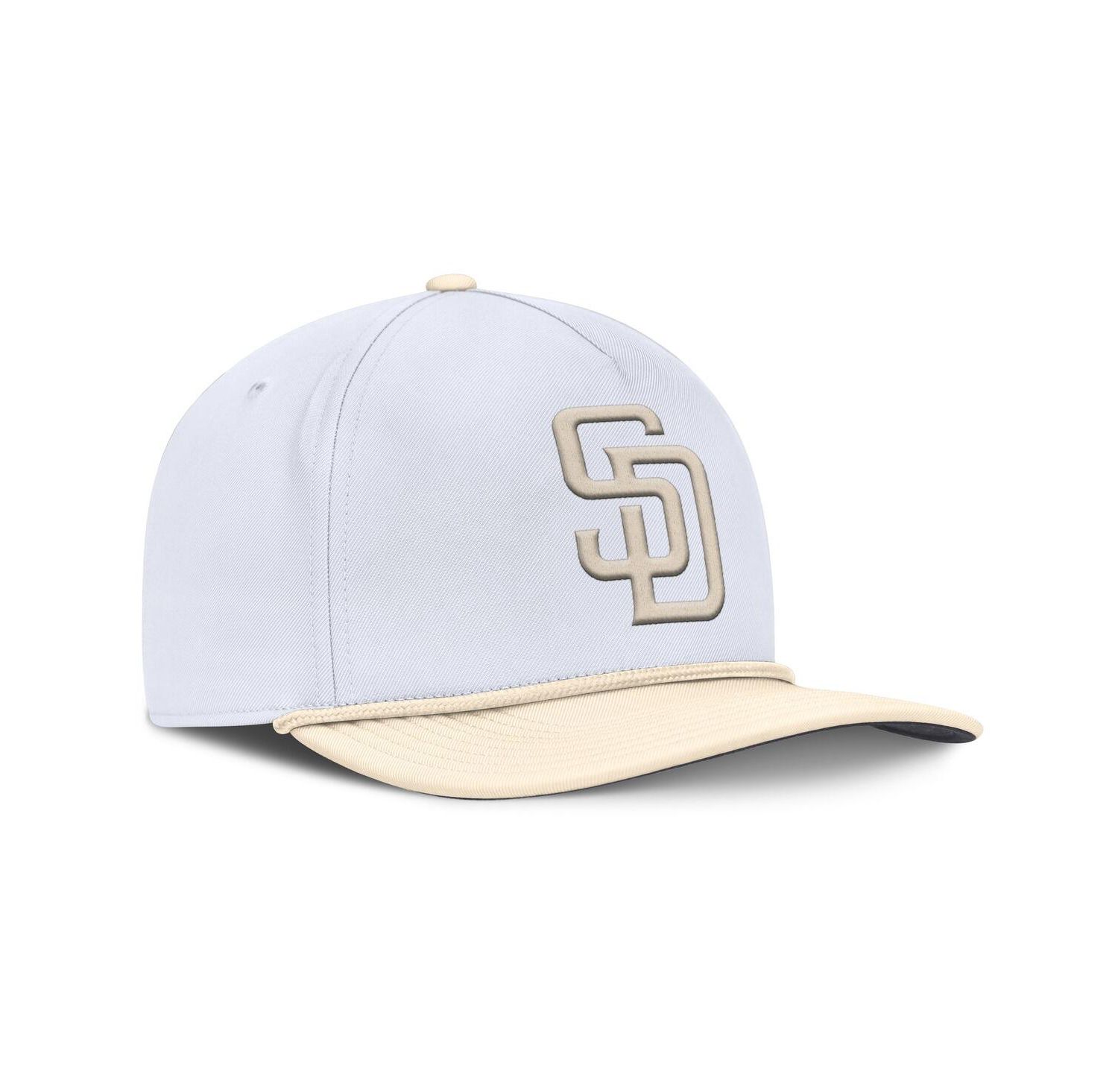Men's White/Cream San Diego Padres Pro Performance Snapback Hat