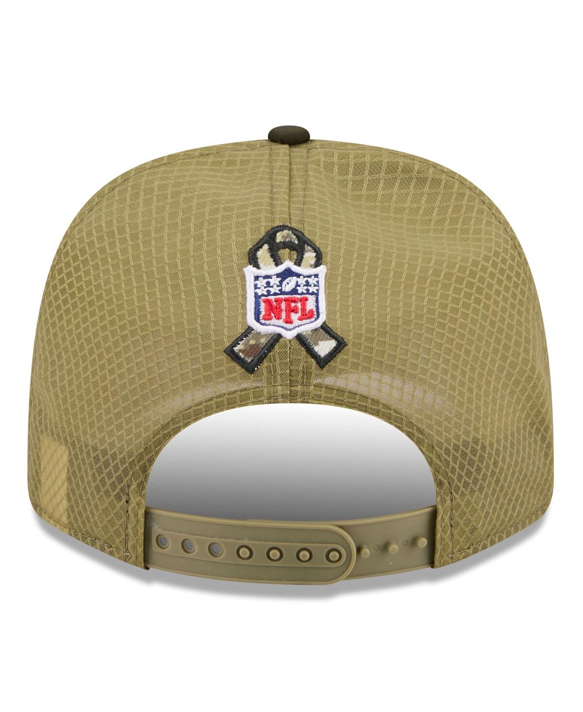 New Era Men's Green Green Bay Packers 2025 Salute To Service 9seventy Adjustable Hat In Multi