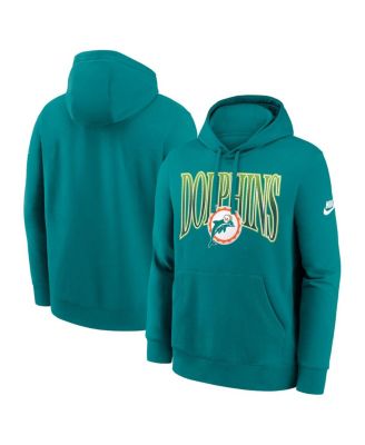 Nike - Men's Aqua Miami Dolphins Full Blitz Club Fleece Pullover Hoodie