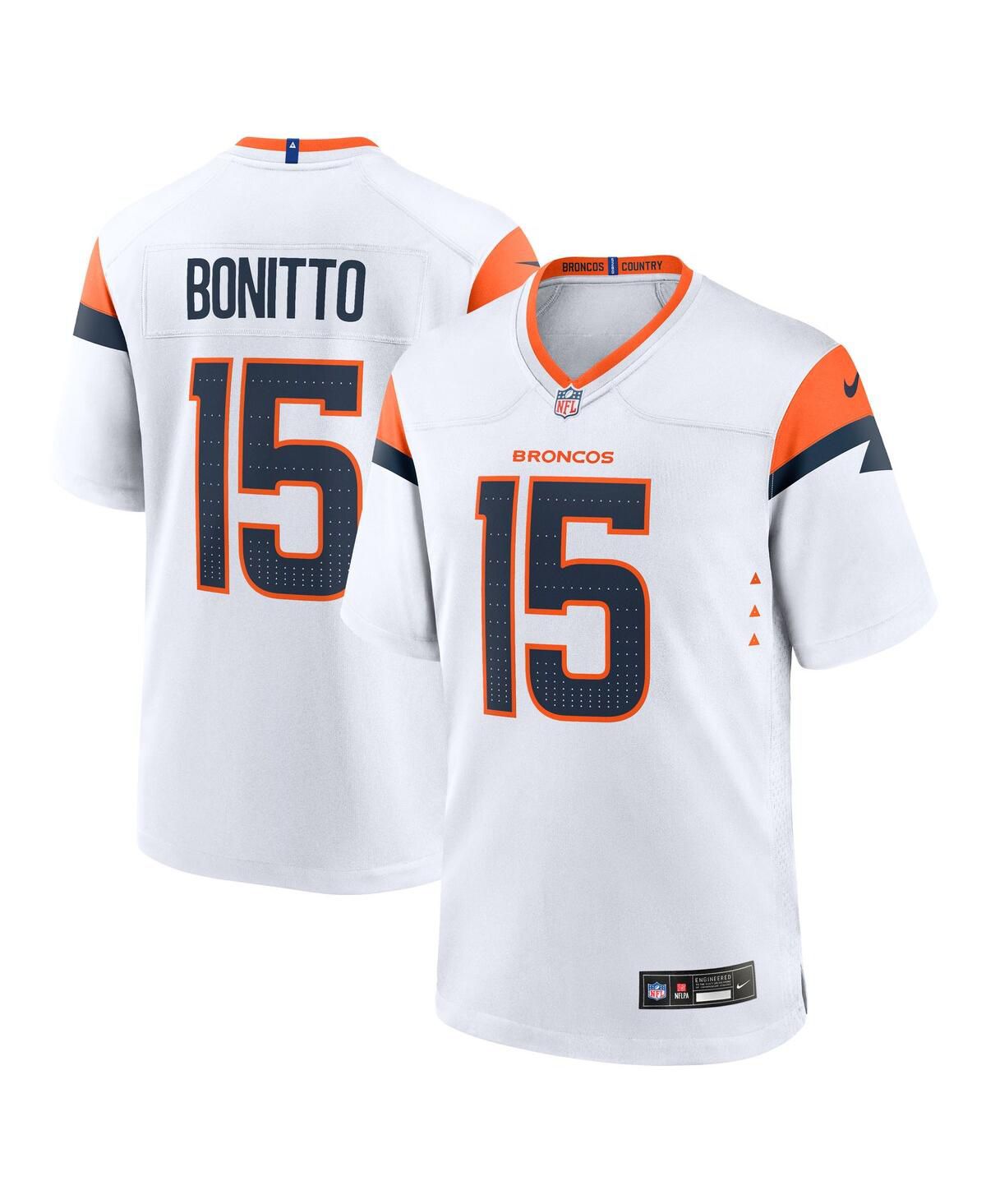 Мужская игровая майка Nik Bonitto White Denver Broncos