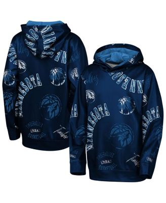 Outerstuff - Big Boys and Girls Navy Minnesota Timberwolves Moving Violation Hoodie