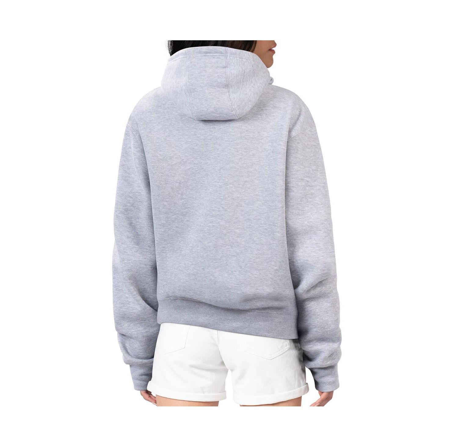 Women's Heather Gray Baltimore Orioles Shadow Logo Graphic Pullover Hoodie
