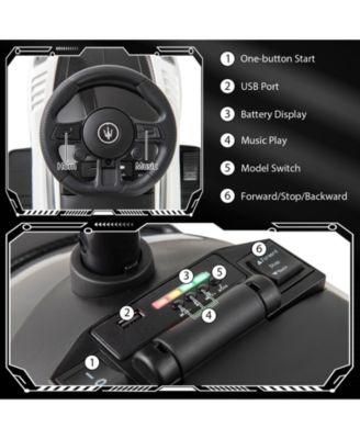 Electric Kids Ride on Push Car Maserati Licensed Foot to Floor Push Car w/Horn