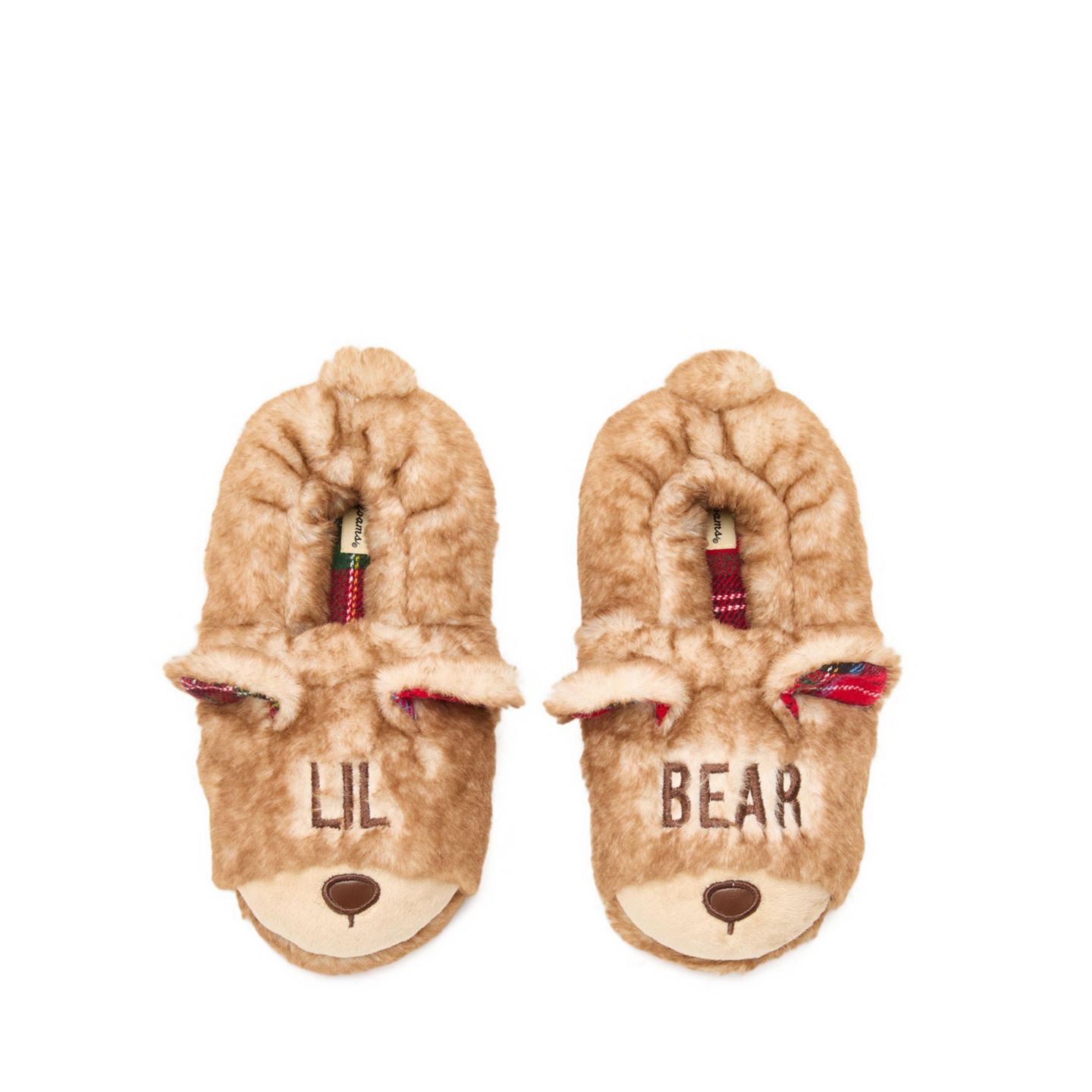 Детские домашние тапочки Dearfoams Lil Bear с закрытой пяткой, цвет: Морозный — фото 1