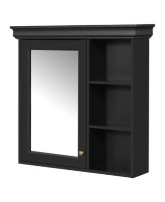 30'' x 28'' Wall Mounted Medicine Cabinet with Mirror & Storage Organizer