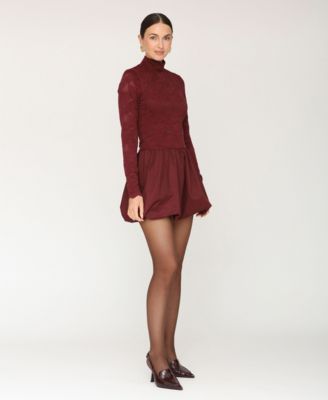 Women's Bubble Hem Mini Dress